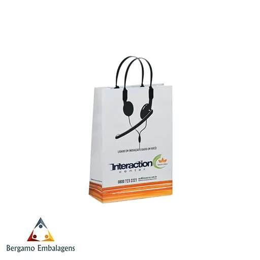 Sacolas de papel customizadas offset